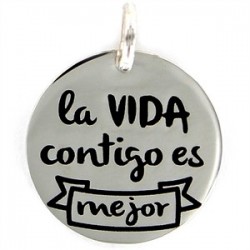 Colgante My Life plata