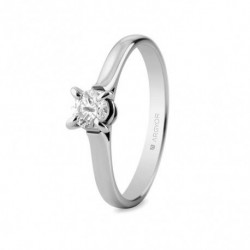 Anillo  en oro blanco con...
